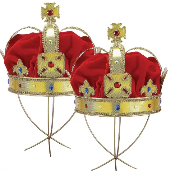 Regal King Crown with Gold and Jewel Accents {1}