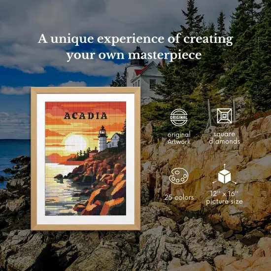 Diamond Painting Kits for Adults, Art and Craft, Full Drill Diamond Painting Abstract and Ornaments, DIY 5D Diamond Art Craft (Acadia) {3}