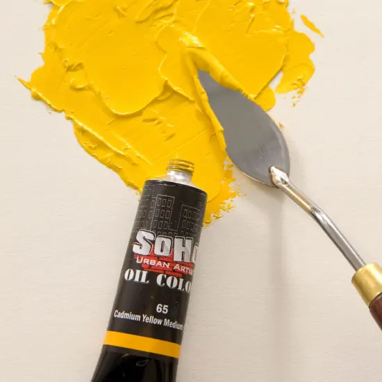 SoHo Urban Artist Oil Paint - 2 Pack, Cadmium Yellow Pale Hue 2 Pack - 170 ml Tube - Best Valued Oil Colors for Painting with Excellent Pigment Load {6}