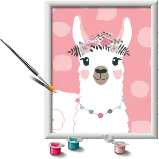 CreArt No Drama Llama Paint by Numbers Kit for Kids - Painting Arts and Crafts for Ages 7 and Up {1}