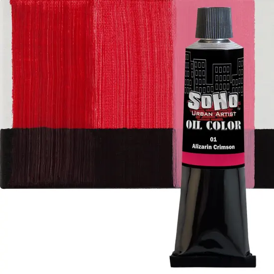 SoHo Urban Artist Oil Paint - 2 Pack, Alizarin Crimson 2 Pack - 170 ml Tube - Best Valued Oil Colors for Painting with Excellent Pigment Load {3}