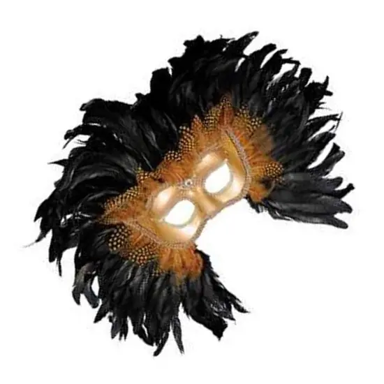 Lion Mask Half Style with Feathered Mane {4}