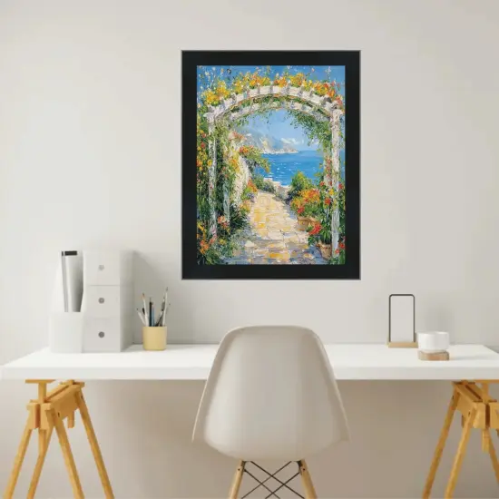 Simple Flat Matte Black Wood Picture Frame 9x12 frame {3}