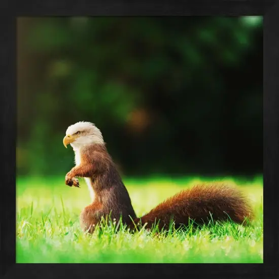 Squeagle by Pixelmated Animals 13" x 13" Framed Wall Art {1}