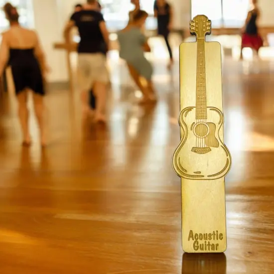 Bookmark - Acoustic Guitar - birch wood {4}