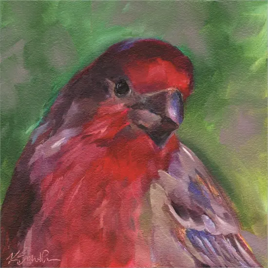 Field Birds VI by Kim Smith 13" x 13" Framed Wall Art {2}