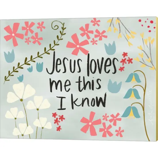 Jesus Loves Me by Katie Doucette 20" x 16" Canvas Wall Art {1}