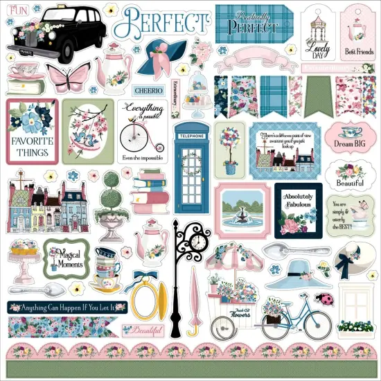 Carta Bella My Favorite Things 12 x 12 Cardstock Stickers {1}
