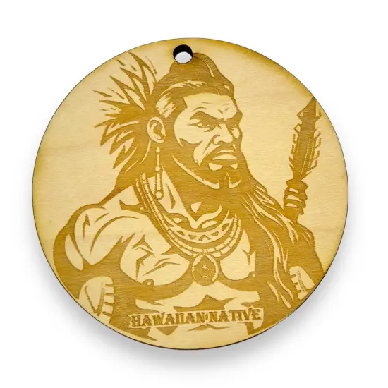 Ornament - Hawaiin Native Raw Wood {1}