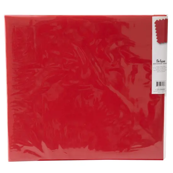 Colorbok Post Bound Fabric Album 12"X12"-Red {4}