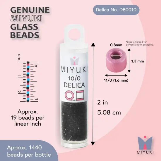 Miyuki Delica Bead Black {3}