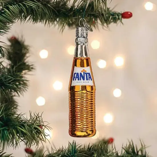 Old World Christmas 4.25 In Fanta Bottle Christmas Tree Ornament , Orange Soda {3}