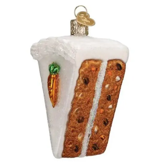 Old World Christmas 3.75 In Carrot Cake Christmas Tree Ornament , Ornament Dessert Sweets Pastry Multicolored {1}