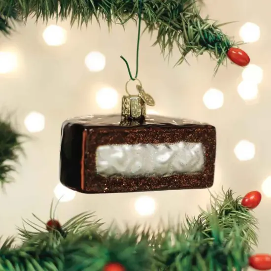 Old World Christmas 1.75 In Hostess&trade; Ding Dong&trade; Tree Ornament , Ornament Cream Filled Treat Brown {3}