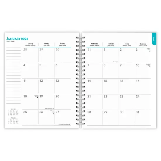 Black Labrador Retrievers | 2026 6x7.75 Inch Spiral-Bound Wire-O Weekly Engagement Planner Calendar | New Full-Color Image Every Week {4}