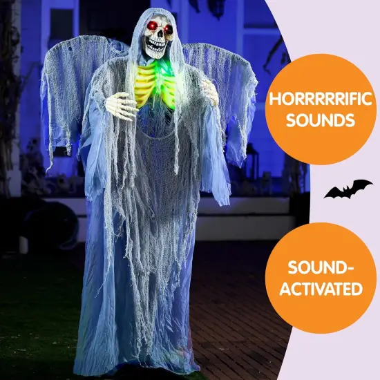 63" Halloween Animatronics Grim Reaper (Sound-Actived) {3}