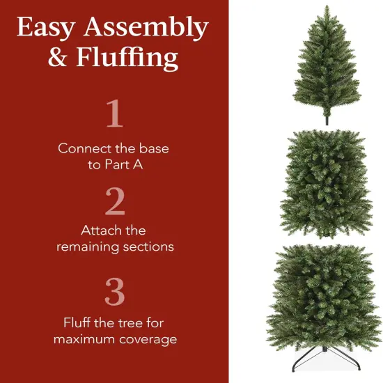 Pencil Christmas Tree Unlit Slim Artificial Tree with Foldable Base & Easy Assembly Green {4}