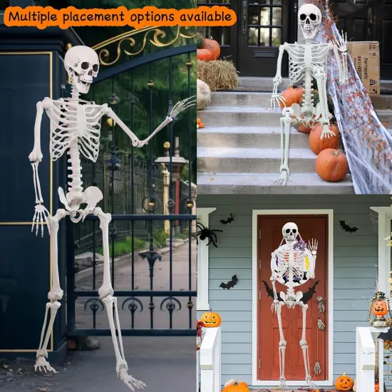 1PC Halloween Skeleton Poseable {3}