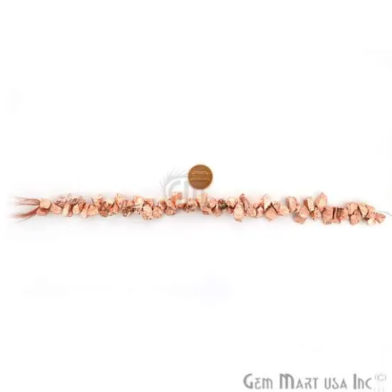 1 Strand Copper Pyrite AAA High Quality Rough Nugget Chips 10Inch length Jewelry Making Supply (RLCP-70011) {4}