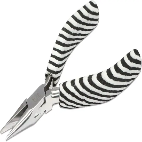The Beadsmith Chain Nose Pliers &ndash; Zebra Print Line &ndash; Comfortable Handle with Double Leaf Springs &ndash; Jewelry Making Tool for Creating Bracelets, Earrings and Necklaces {1}