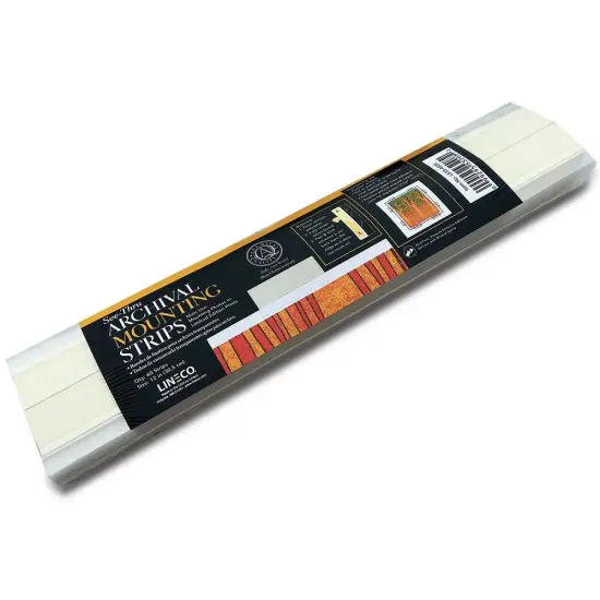 Lineco See-Thru Polyester Mounting Strips, 12 inches, Package of 60 (L533-4020), Clear, {1}