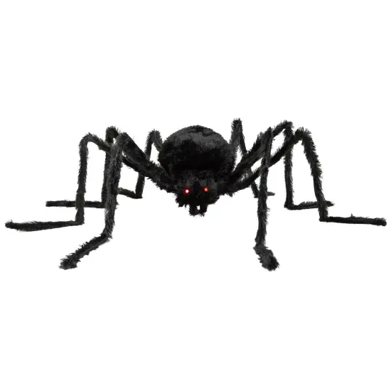 Northlight LED Lighted Spider with Flashing Eyes Halloween Decoration - 48" Black {3}