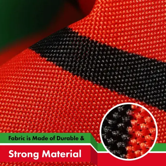 G128 3 Pack: Malawi Flag | 3x5 Ft | LiteWeave Pro Series Printed 150D Polyester | Country Flag, Indoor/Outdoor, Vibrant Colors, Brass Grommets {4}