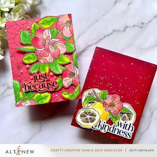 Build-A-Garden: Flowering Quince & Add-on Die Bundle {6}