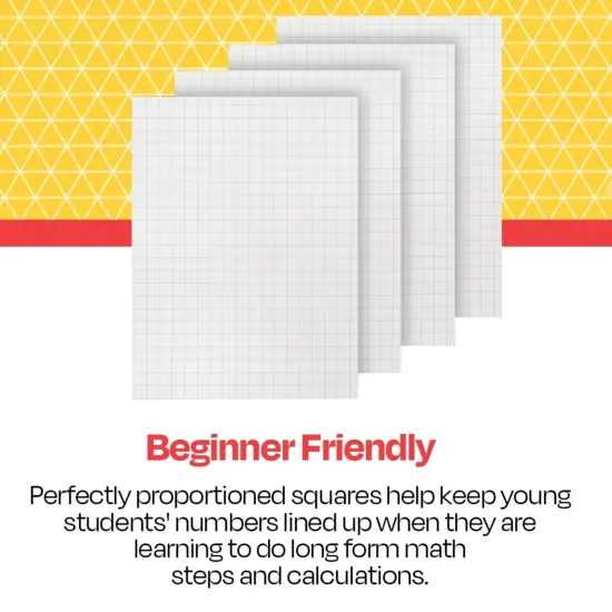 School Smart Graph Paper, 1/2 Inch Rule, 9 x 12 Inches, White, 500 Sheets {7}