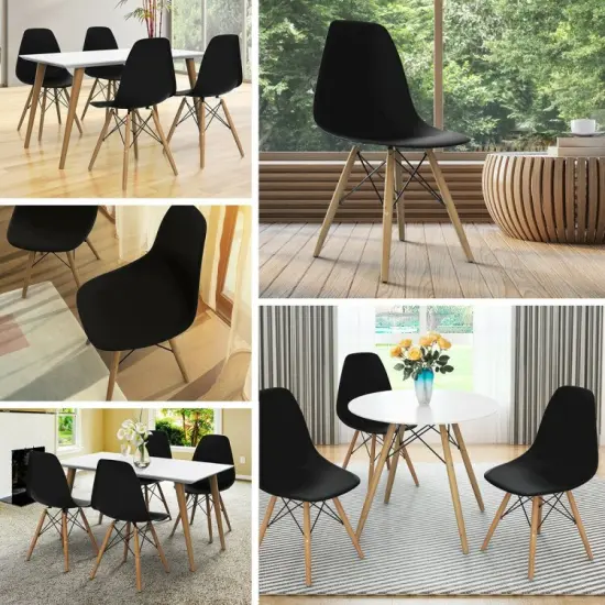 2Pcs Dining Chair Mid Century Modern DSW Chair Furniture {5}