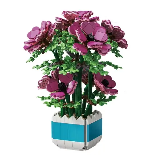 Actiniaria Building Brick Potted Flower F07M9-12(101) {4}
