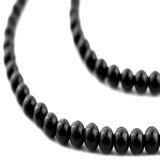 The Bead Chest Round Jet Beads (8mm) {1}