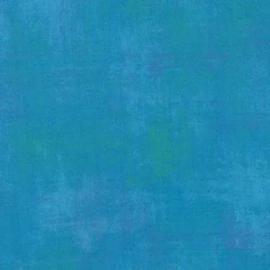 Blue Turquoise Grunge Cotton Wideback Fabric Per Yard {1}