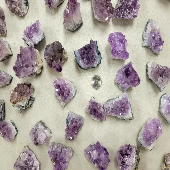 Mini Amethyst Crystal Clusters From Brazil {3}