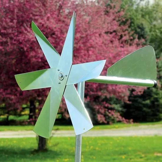 Lehman's Mole Chasing Humane Deterrent Windmill Covers 20,000 Feet Using Vibrations from Wind {3}