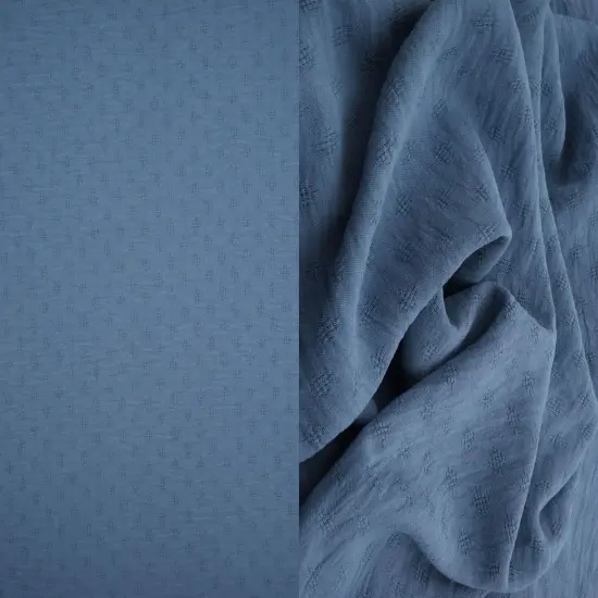 Cey Airflow Woven Jacquard Fabric, 100% Polyester & 59/60" Wide DENIM VINTAGE {1}