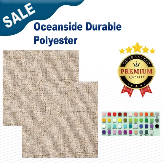 Oceanside Durable Polyester Width 55" Granite {2}