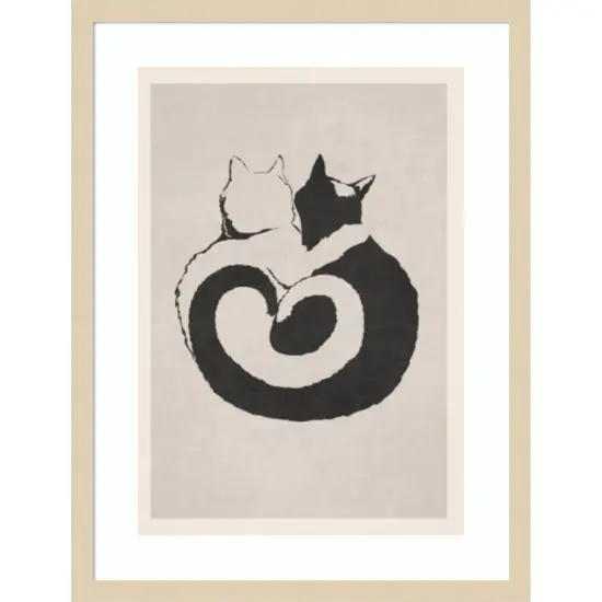 Iso A3 Print By Bohonewart 3 by Emel Tunaboylu Wood Framed Wall Art Print {1}