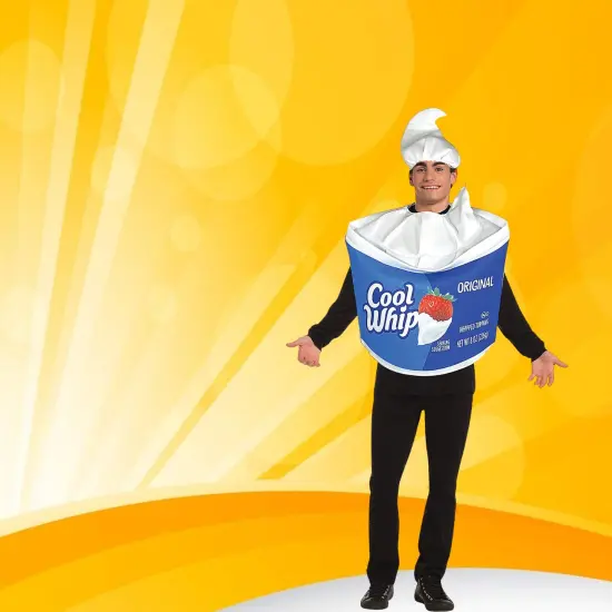 Kraft Cool Whip Adult Costume Cool Whip Tunic and Matching Hat {6}
