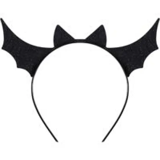 Black Bat Halloween Headband {1}