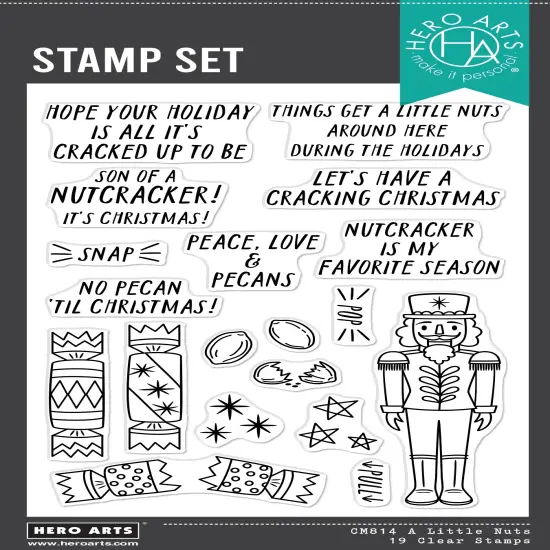 Hero Arts Clear Stamps 4"X6"-A Little Nuts {1}