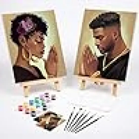 Night Painting Kit Couples Party Pre Drawn {2}