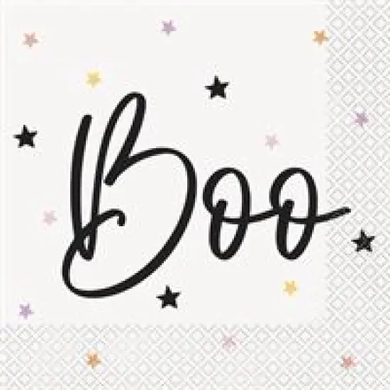 Posh Halloween "Boo" Luncheon Napkins 16ct {1}