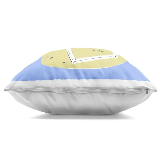 Stupell Industries Summer Beach Chair Cat Indoor Pillow, 18 x 7 x 18 {3}