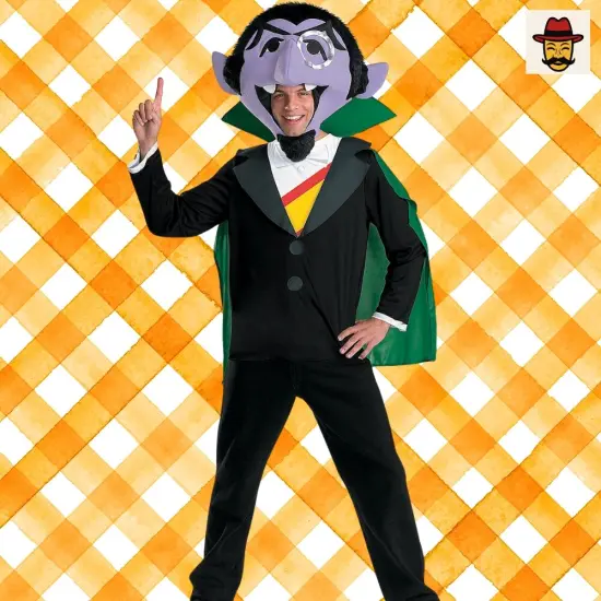 The Count Sesame Street Adult Costume for Halloween Parties {2}