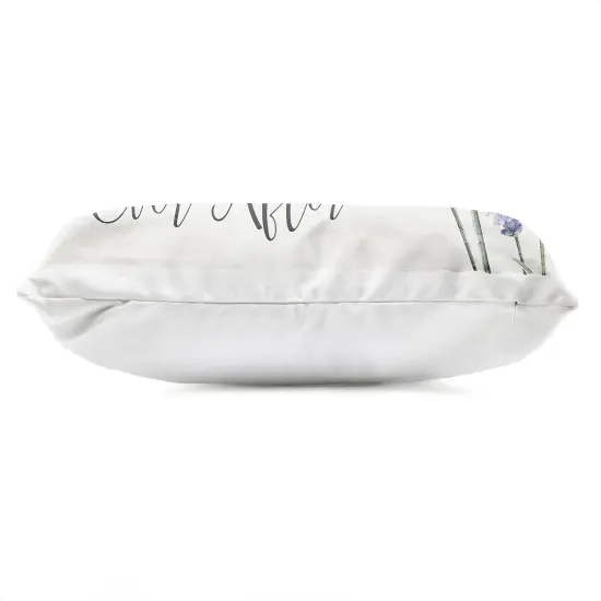 Stupell Industries Happily Ever After Lavender Outdoor Pillow, 14 x 7 x 20 {3}