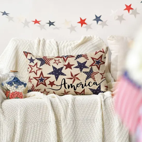 Throw Pillow Cover for 4th of July Decorations {3}