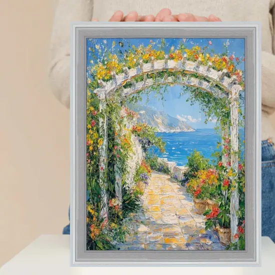 Modern Silver Metal Brushed Picture Frame 32x48 frame {1}