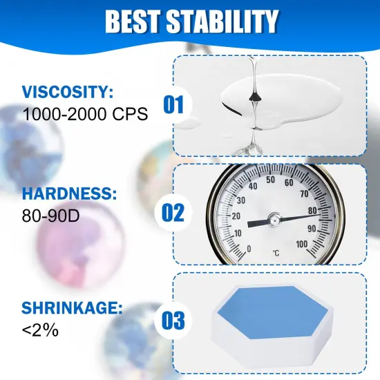 UV Resin - 500g Crystal Clear UV Curing Resin, Low Odor Hard Type Ultraviolet Cure Resin for DIY Jewelry Making, Resin Crafts, Painting - Transparent Bubbles Free UV Epoxy Resin for Casting, Statues {5}