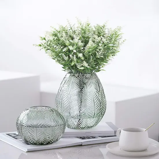 Artificial Plants Lavender, 8 Bundles Outdoor UV Resistant Greenery Fake Shrubs Simulation Plants Indoor Outside Hanging Planter Home Garden Decor (White) {3}